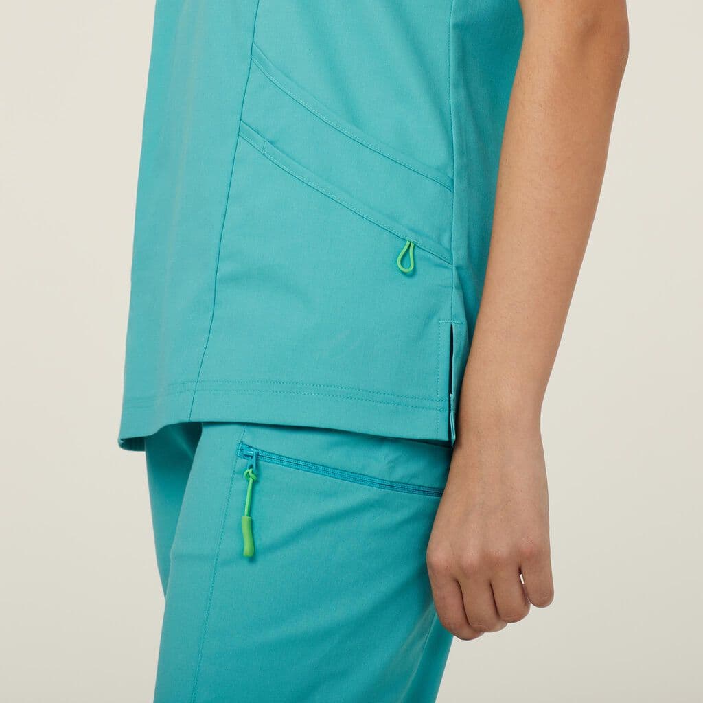 NNT Florence Scrub Top CATULM (Mint)_4