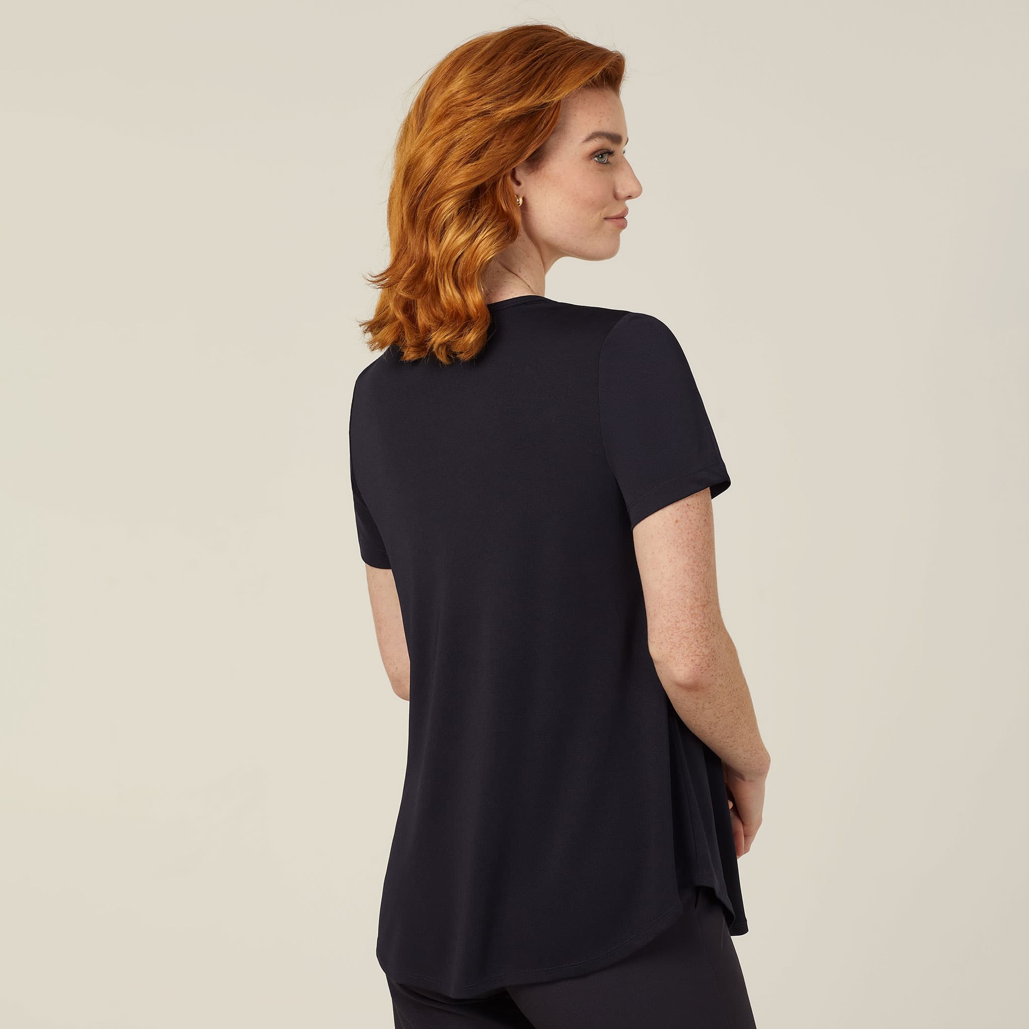 NNT Matt Jersey Short Sleeve Swing Top CATUQW (Dark Navy)_2