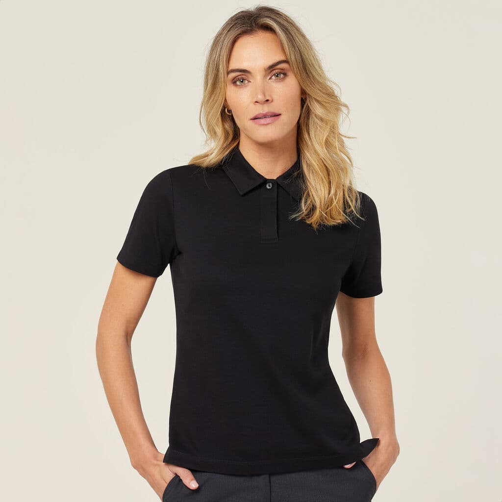 NNT Womens Cotton Pique Polo CATUT4 (Black)