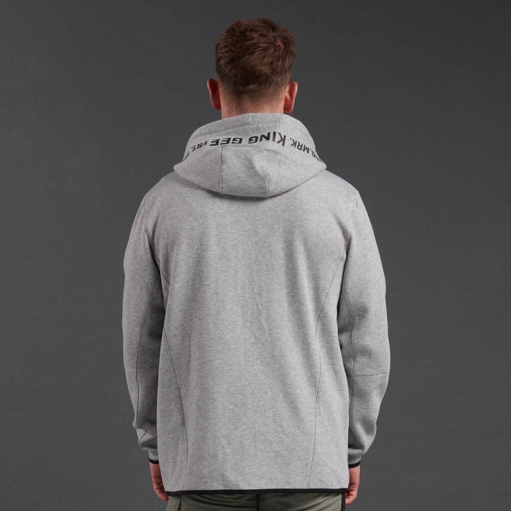 KingGee Mens Trademark Hoodie (Grey Marle)_4