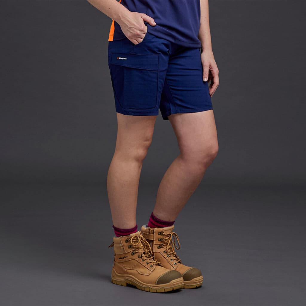 KingGee Womens Workcool Pro Short (Navy)_2