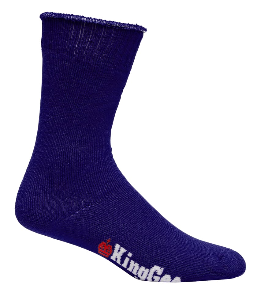 KingGee Womens Bamboo Work Sock 3 pack (Purple/Teal/Pink)_3