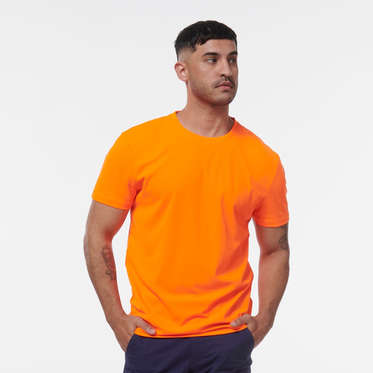 KingGee Hi Vis T Shirt (Hi-Vis Orange)_3