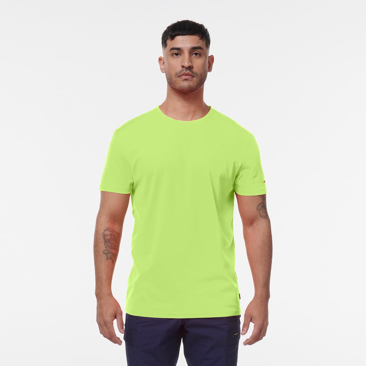 KingGee Hi Vis T Shirt (Hi-Vis Yellow)_6