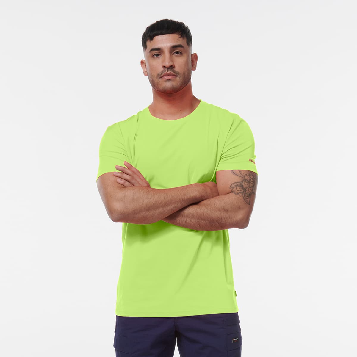 KingGee Hi Vis T Shirt (Hi-Vis Yellow)_7