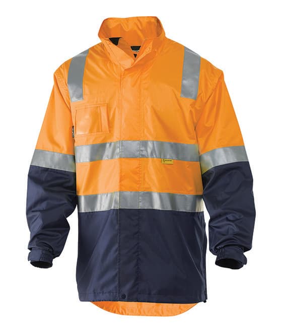 KingGee Reflective Lightweight Jacket (Orange/Navy)