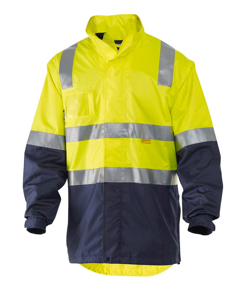 KingGee Reflective Lightweight Jacket (Yellow/Navy)