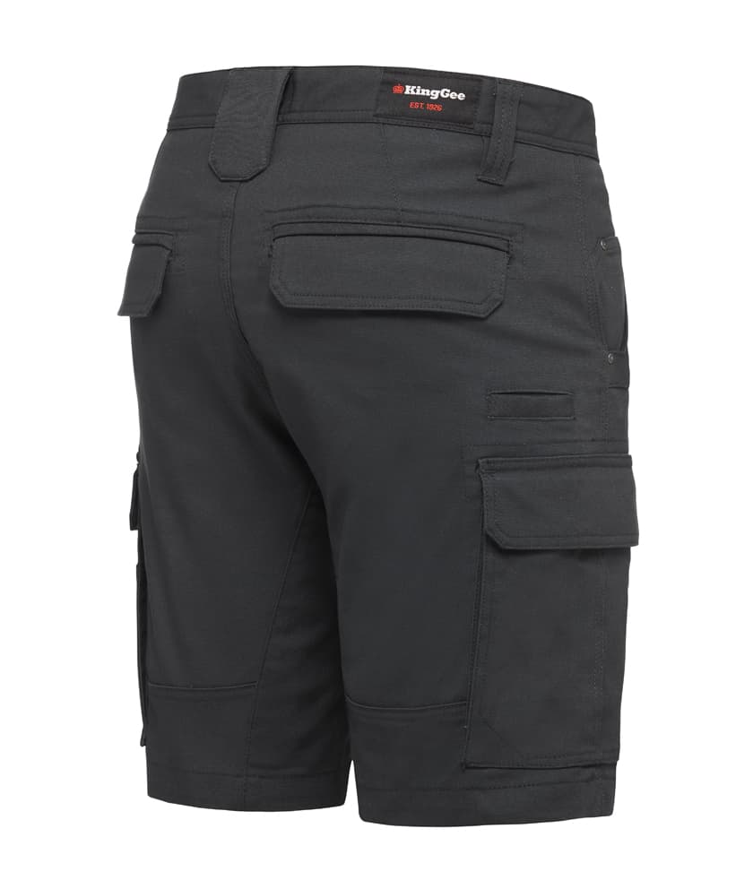 KingGee Mens Tradies Stretch Cargo Short (Charcoal)_1