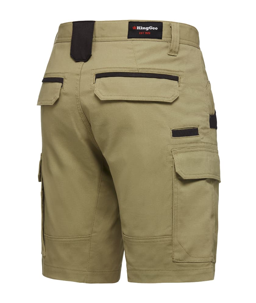 KingGee Mens Tradies Stretch Cargo Short (Khaki)_1