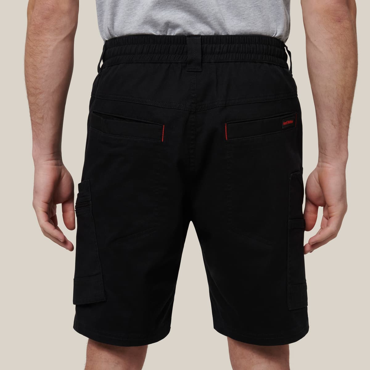 Hard Yakka Mens Toughmaxx Mid Shorts (Black)_5