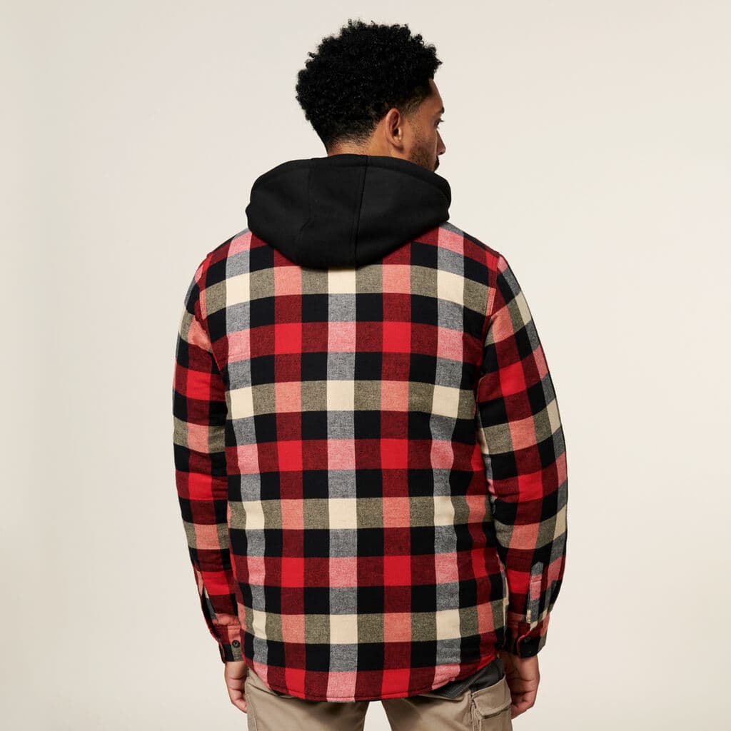 Hard Yakka The Quilted Shacket (Red)_1