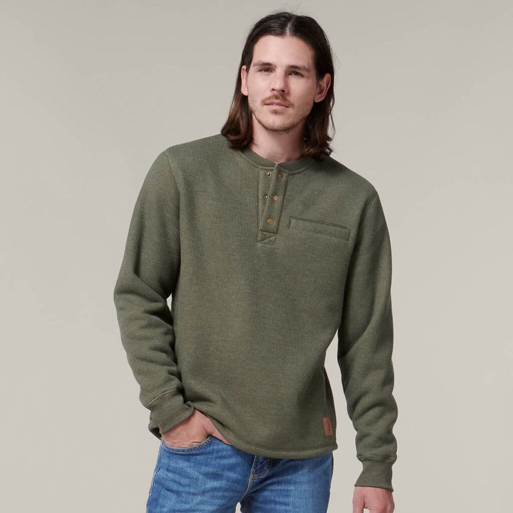 Hard Yakka Sherpa Henley (Beetle)_2