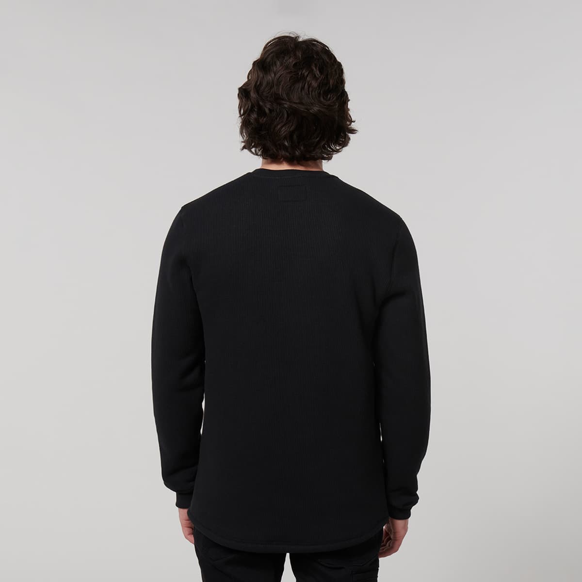 Hard Yakka Sherpa Henley (Black)_2