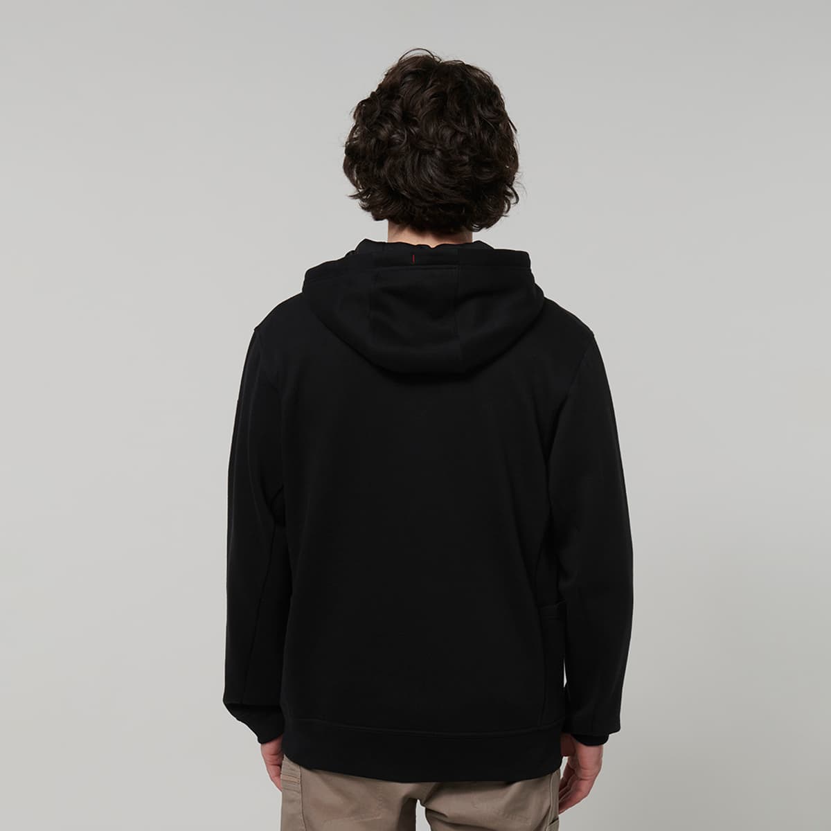 Hard Yakka Core Mens Fleece Zip Hoodie (Black)_6