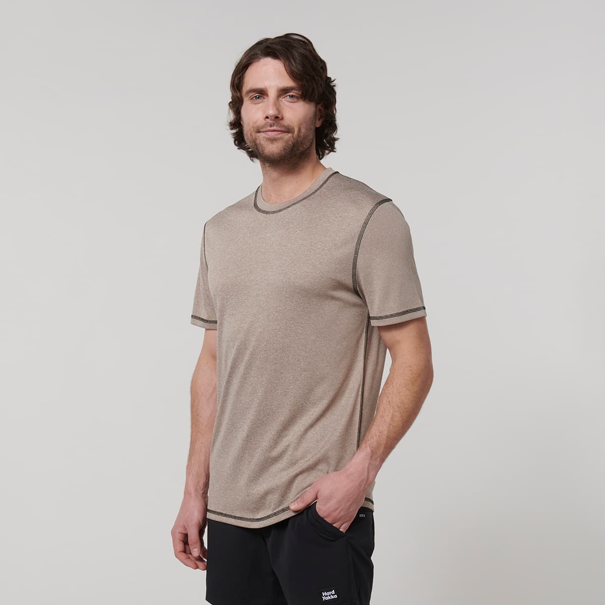 Hard Yakka Mens X Performance Tee (Desert)_3