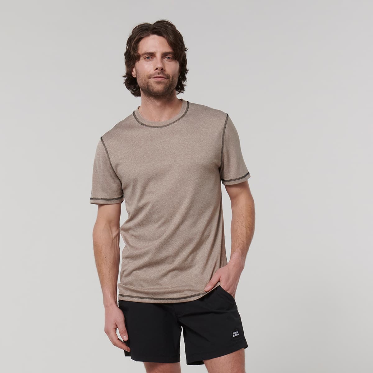 Hard Yakka Mens X Performance Tee (Desert)_7